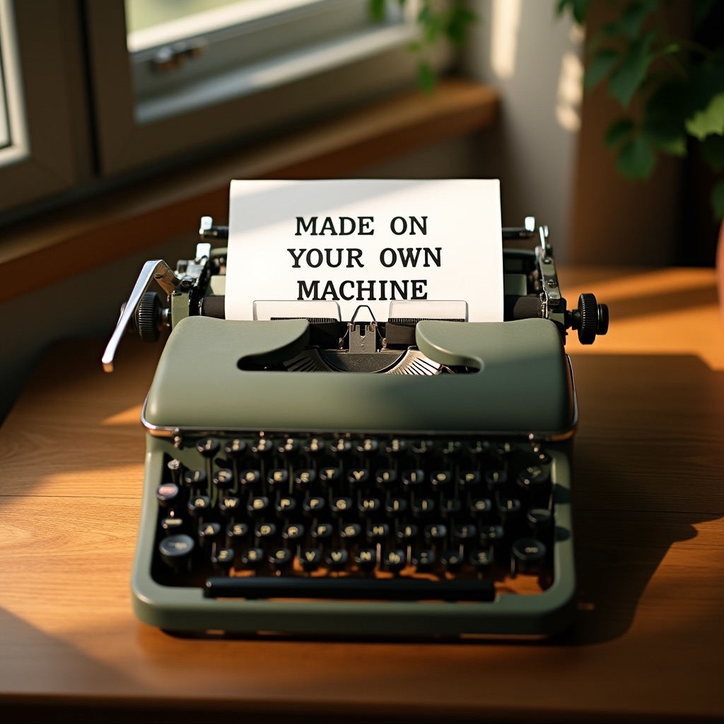 typewriter · text rendered legibly
