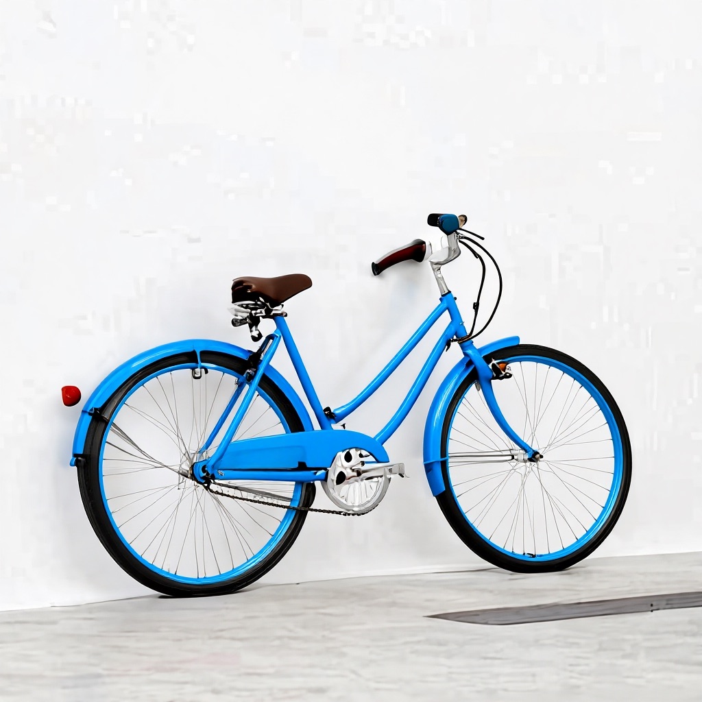 after — “make the bicycle deep blue”