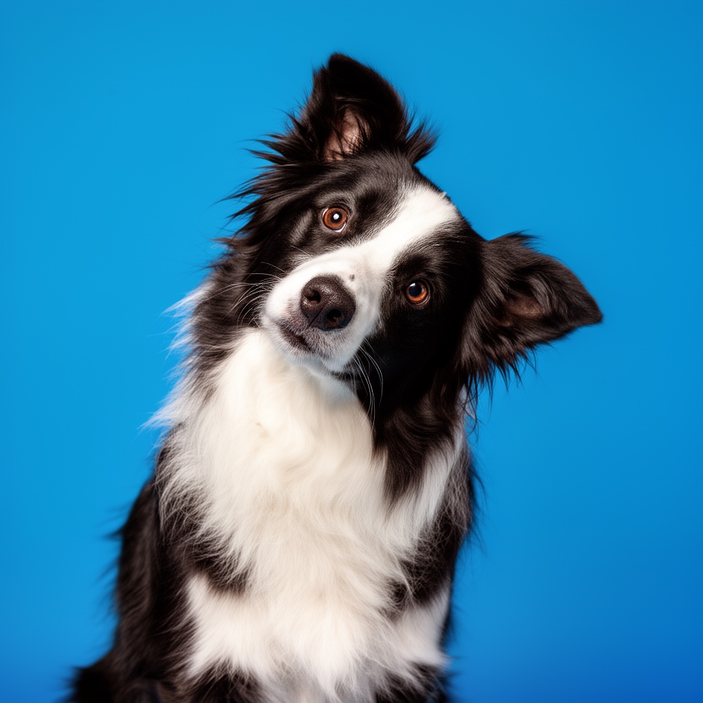border collie · studio portrait